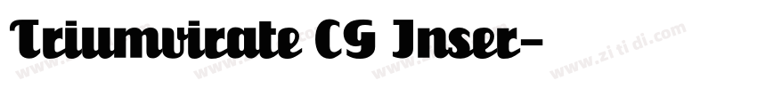 Triumvirate CG Inser字体转换